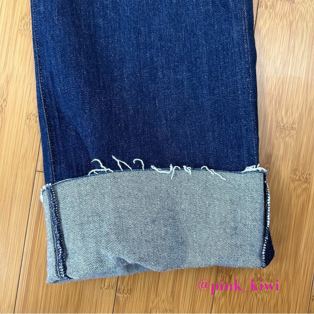 Hudson Jeans Zoeey High Rise Deep Cuff Straight Crop Jeans - Picture 4 of 9